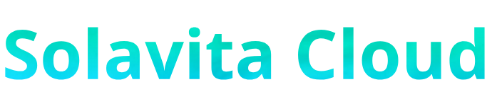 Solavita Cloud branding text displayed in a bold, modern font, representing the energy management platform designed for monitoring and optimizing energy storage system